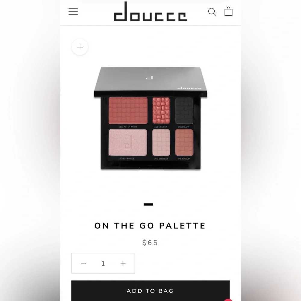 Doucce “On The Go” Eyeshadow and Face Palette 🤍 NWT - Picture 3 of 3